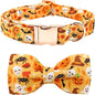 Halloween Dog Collar, Pet Collar Bow Fall Puppy Collar Girl Boy Holiday Collars by BoboRainbow