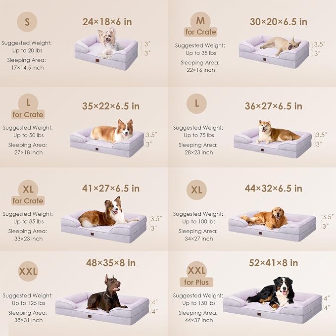 EHEYCIGA Orthopedic Dog Beds for Large Dogs, Waterproof Memory Foam Large Pet - Image 2