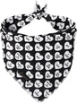 ARING PET Valentine's Day Dog Bandana, Cute Black White Pet Bandanas Scarf by ARINGPET