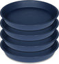 4 Pack of 16 17 inch Plant Saucer, 2.3" Depth, Heavy Duty Deep Plant Trays by Bleuhome