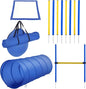 PawHut 4PC Obstacle Dog Agility Training Course Kit Backyard Competitive by PawHut