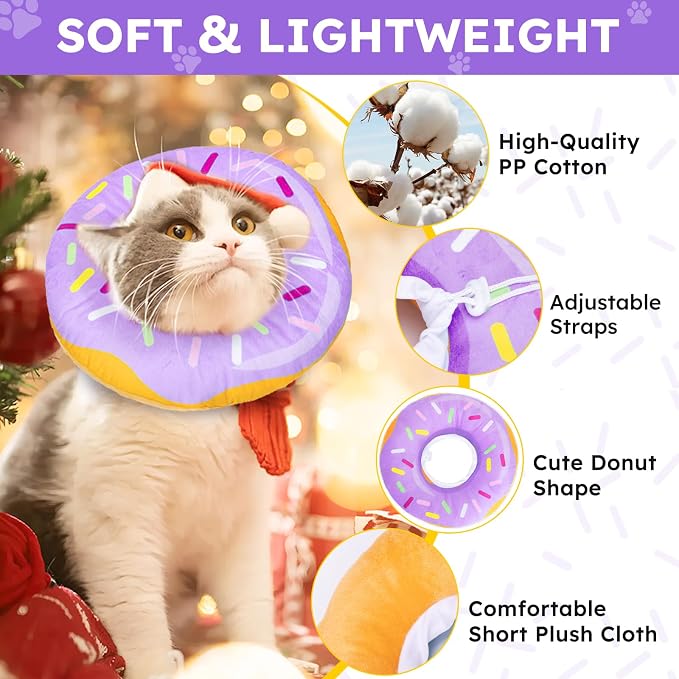 Cat Cone Collar Soft, Cat Recovery Collar - Image 4