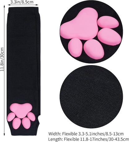 Nydotd Cat Paw Pad Mittens Gloves Kawaii Pink 3D Claw Fingerless Cute Cat - Image 4