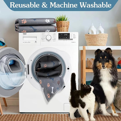 Washable Pee Pads for Dogs, Fast Absorbent Dog Pee Pads for Crate Pet Training - Image 3