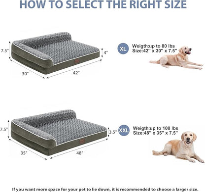 BFPETHOME Orthopedic Dog Beds for Large Dogs-Waterproof Sofa Pet Bed - Image 4