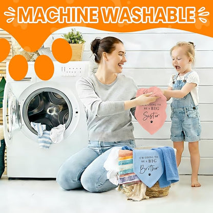 2 Pack Dog Bandanas for Pregnancy Announcement, I'm Going to Be A Big Brother - Image 7