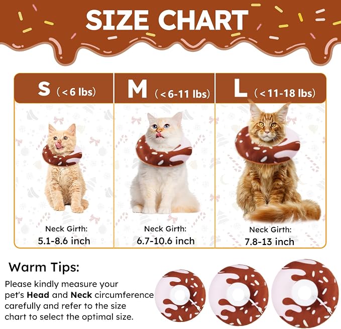 Cat Cone Collar Soft, Cat Recovery Collars - Image 2