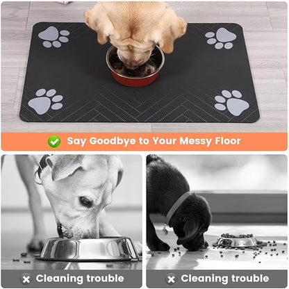 Pet Feeding Mat-Absorbent Pet Placemat - Image 2