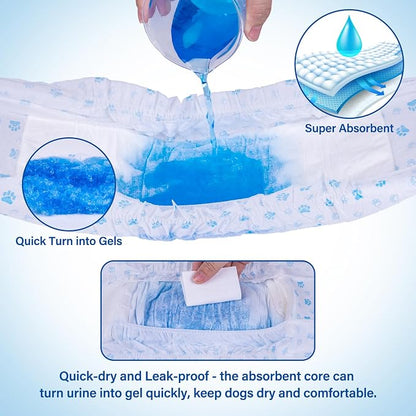Pet Soft Disposable Male Dog Wraps - Image 4