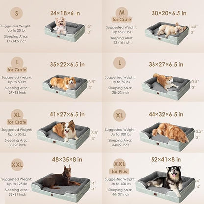 EHEYCIGA Orthopedic Dog Bed for Medium Dogs, Waterproof Memory Foam Medium Dog - Image 2