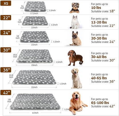 Mora Pets Dog Bed Crate Pad Ultra Soft Pet Bed - Image 4