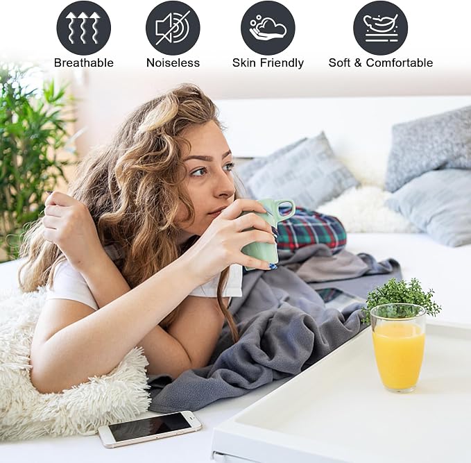 Waterproof Mattress Protector Queen, Fitted Sheet Style Breathable Mattress - Image 2