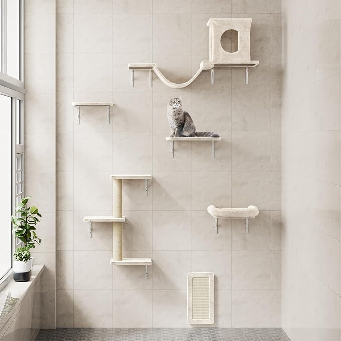 NUNU LAB Cat Wall Shelves, Indoor Cat Furniture - Image 5