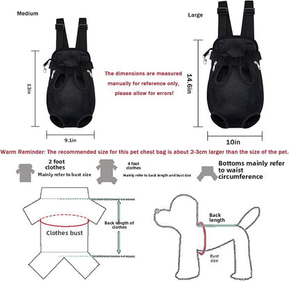 Pet Carrier Backpack, Adjustable Pet Front Carriers - Image 2