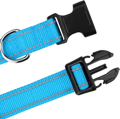 TagME Dog Collars for Small Dogs, Reflective Nylon Pet Collar - Image 4