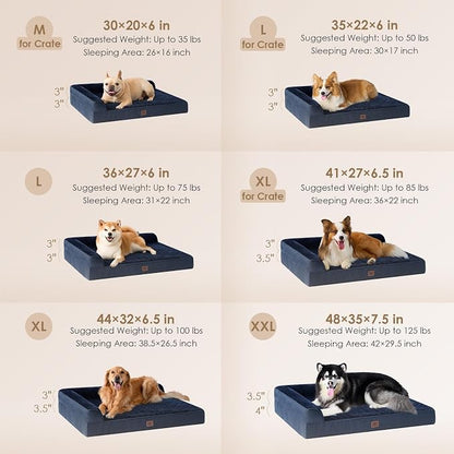 EHEYCIGA XL Dog Bed Memory Foam - Image 2