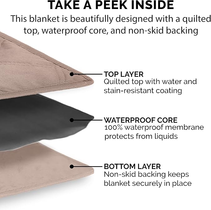 Furhaven Waterproof & Non-Slip Queen Size Mattress Cover Protector - Image 7