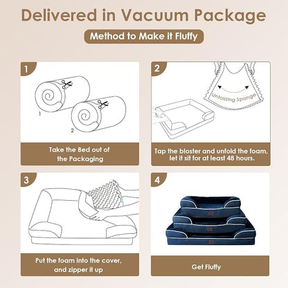 EHEYCIGA Orthopedic Dog Bed for Small Dogs, Waterproof Memory Foam Small Dog - Image 7