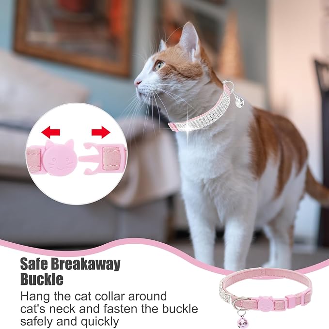 EXPAWLORER Soft Velvet Safe Cat Collars - Image 4