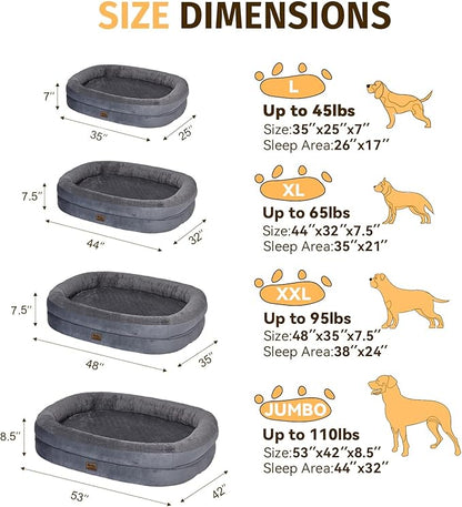 Orthopedic Waterproof Large Dog Bed: Washable Dog Bed - Image 2