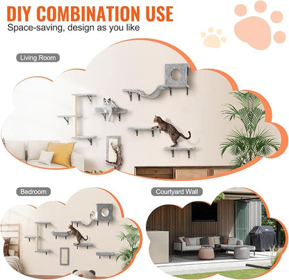 VEVOR Wall Mounted Cat Shelves, Perches - Image 6