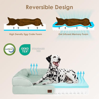 EHEYCIGA Orthopedic Dog Beds for Extra Large Dogs, Waterproof Memory Foam XL - Image 4