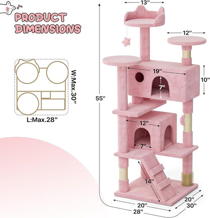 MoNiBloom 54 Inch Cat Tree Tower - Image 2