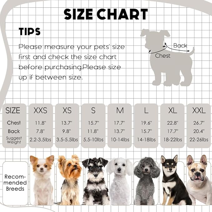 3 Pack Dog Sweaters for Small Dogs Girl Boy Winter Fleece Clothes Warm Soft Dog - Image 7