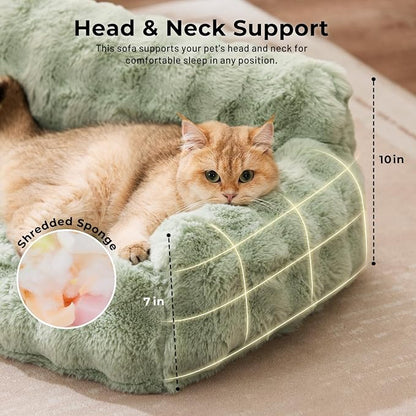 Cat Couch Bed for Indoor Cats-Orthopedic Cat Sofa - Image 3