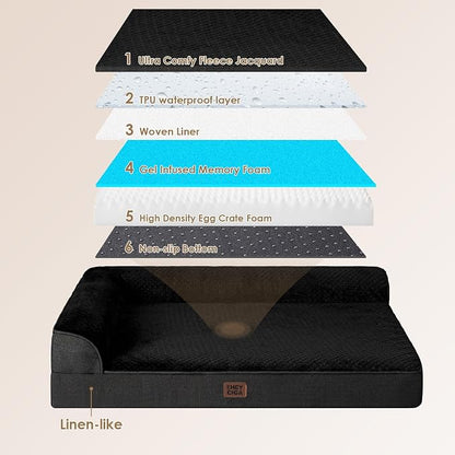 EHEYCIGA XL Dog Bed Memory Foam - Image 5