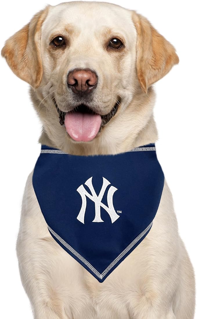 Pets First MLB New York Yankees TIE Bandana, Large/X-Large. Dog Bandana Scarf - Image 5