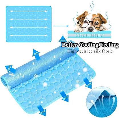 SOMOYA Dog Self Cooling Mat Pet Washable Cooling Pads Blanket Sleeping Kennel - Image 2