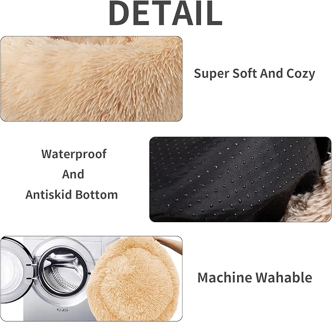 Nisrada Cat Beds for Indoor Cats, 20 Inch Dog Bed for Small Melium Large Dogs - Image 2