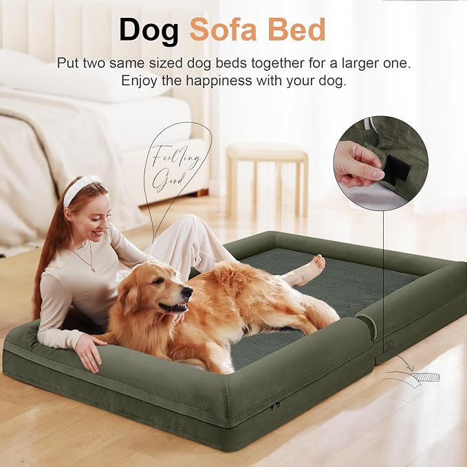 Large Dog Bed Orthopedic Washable: Beds Bolster XL Bed Large Big Dogs Memory - Image 3