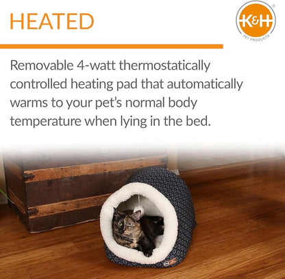 K&H Pet Products Thermo-Pet Cave Heated Cat Bed - Image 4