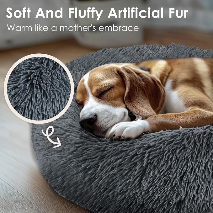 Extra Large Dog Beds, 36 Inch Human Dog Anxiety Relief Comfort Bed, - Image 5