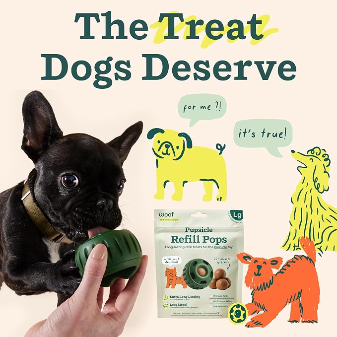 WOOF Pupsicle Refill Pops, Delicious Long Lasting Dog Treats, Pre-Made Pupsicle - Image 7