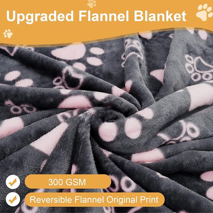 Upgraded Dog Blankets for Large Dogs, Cat Flannel Blankets Washable, - Image 5