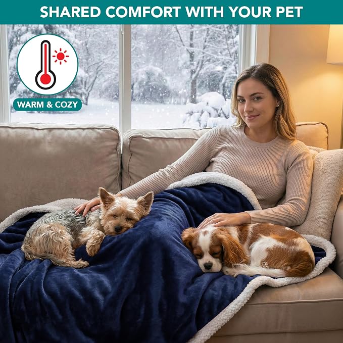 PetAmi Waterproof Dog Blanket for Medium Large Dog Puppy Cat Throw for Couch - Image 4