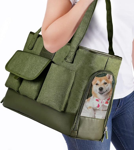 Dog Carrier, Cat Carrier, Pet Carrier, Foldable Waterproof Premium Oxford Cloth by WelcomeToJohomviin