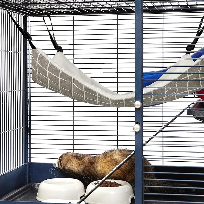 Jetec 2 Pack Cat Hammock for Cage, Catio Accessories Reversible Soft Cats Bed - Image 7