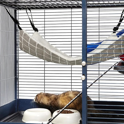 Jetec 2 Pack Cat Hammock for Cage, Catio Accessories Reversible Soft Cats Bed - Image 7
