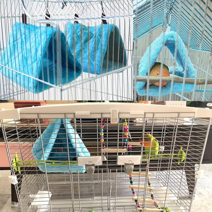 2Pcs Bird Tent Plush Hammock Warm Hut Hanging Nest - Image 7