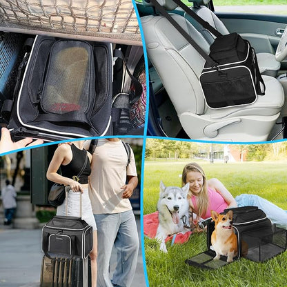 Petskd Top and Side Expandable Pet Carrier 17x11x9.5 Inches Alaska Airline - Image 8