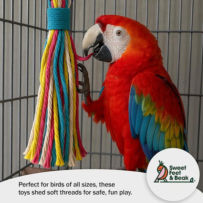 Sweet Feet and Beak Platinum Tweeter Weave Bird Toys - Image 4