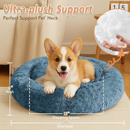 JOLLYVOGUE Calming Small Dog & Cat Bed - Image 5