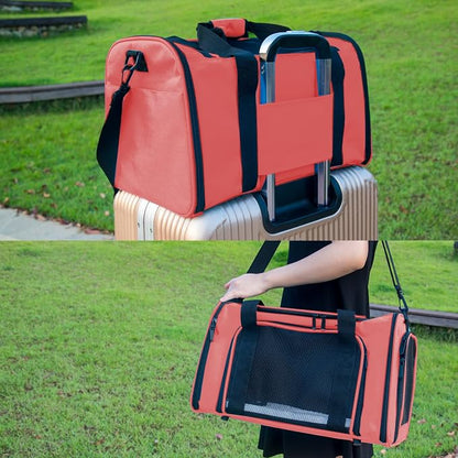 Soft Sided Carrier for Small Medium Cats Dogs, Removable Pad Collapsible Travel - Image 6