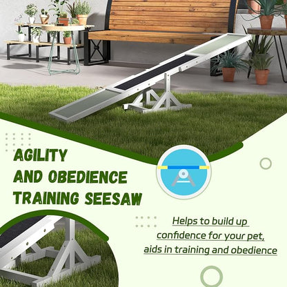 PawHut Wooden Dog Agility Seesaw - Image 6
