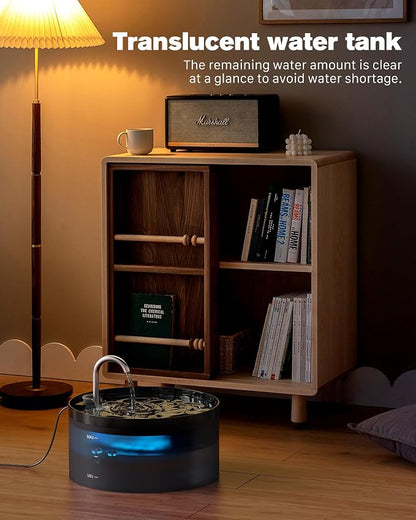 Cat Water Fountain: 108oz/3.2L Cat Fountain Super Silent Pet Water Fountain - Image 3