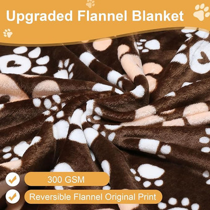 Premium Dog Blankets for Large Dogs & Cat Flannel Blanket Washable, Soft Pet - Image 3
